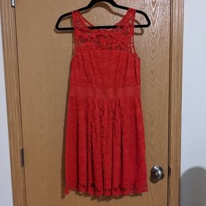 Red Lace Modcloth dress